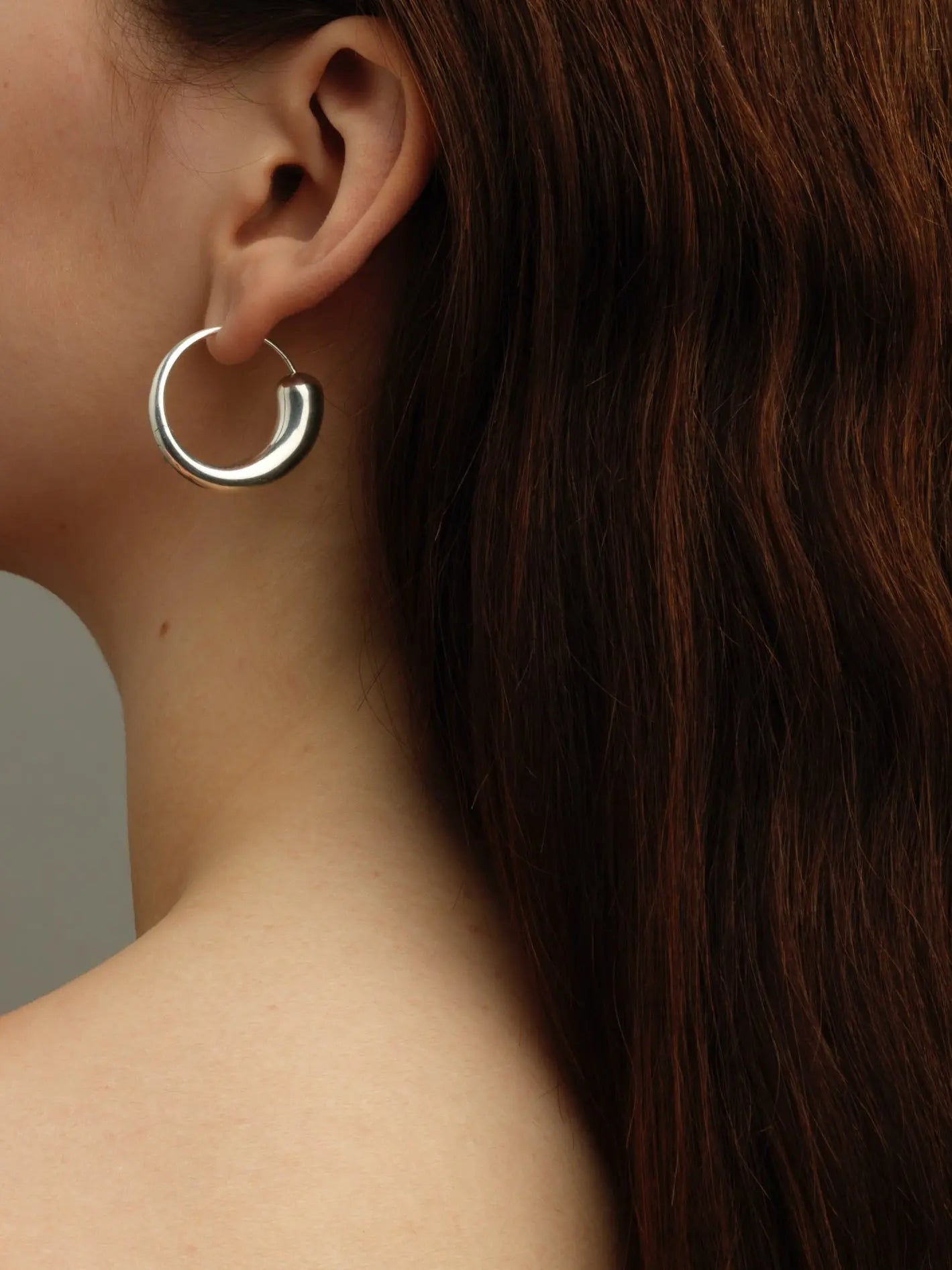 Closure Hoops In Silver Sara Robertsson Jewellery