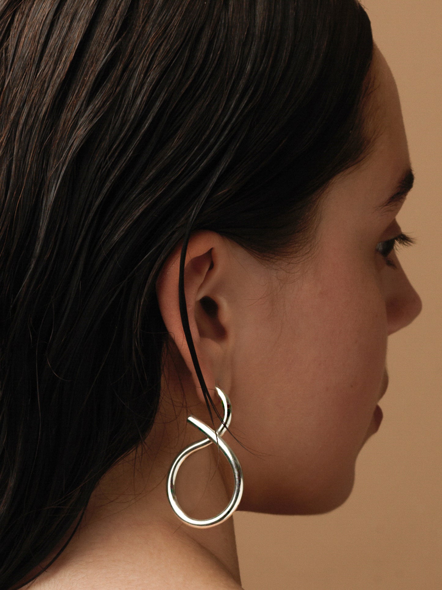 Shape II Earrings In Silver Sara Robertsson Jewellery