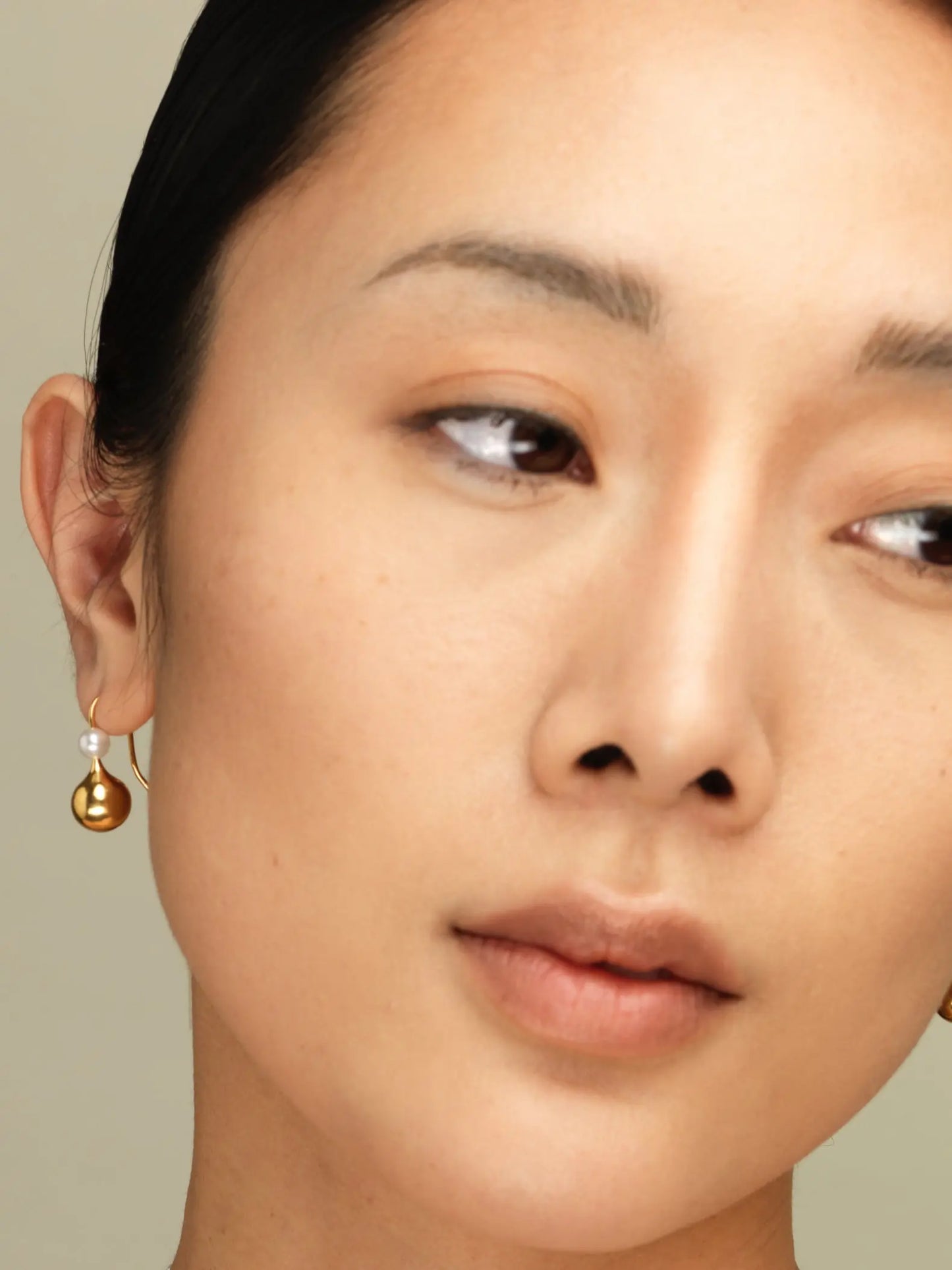 Sintra Earrings In Gold Vermeil With Freshwater Pearl Sara Robertsson Jewellery