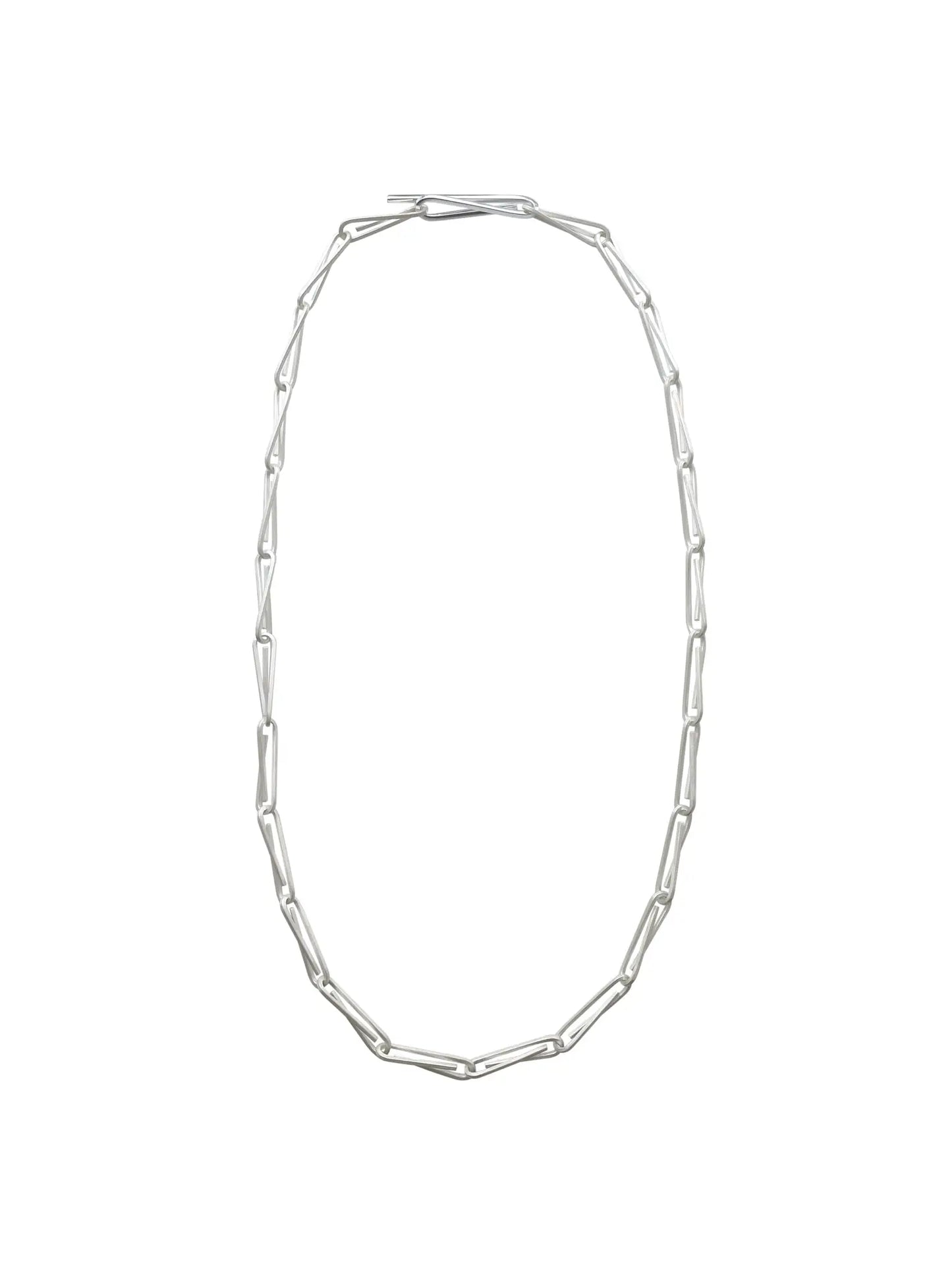 String Long Chain Necklace In Silver Sara Robertsson Jewellery