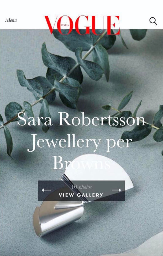 VOGUE Italia Sara Robertsson Jewellery
