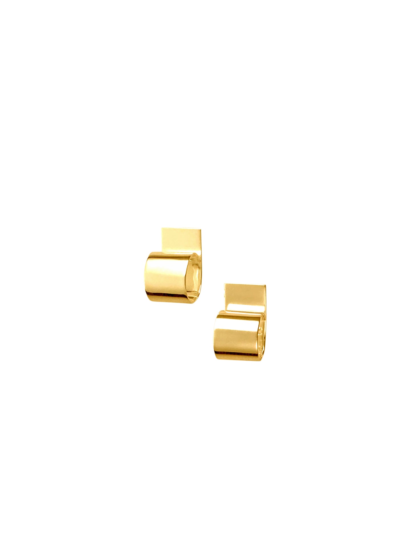 Cut Earrings Gold Vermeil by Sara Robertsson Jewellery
