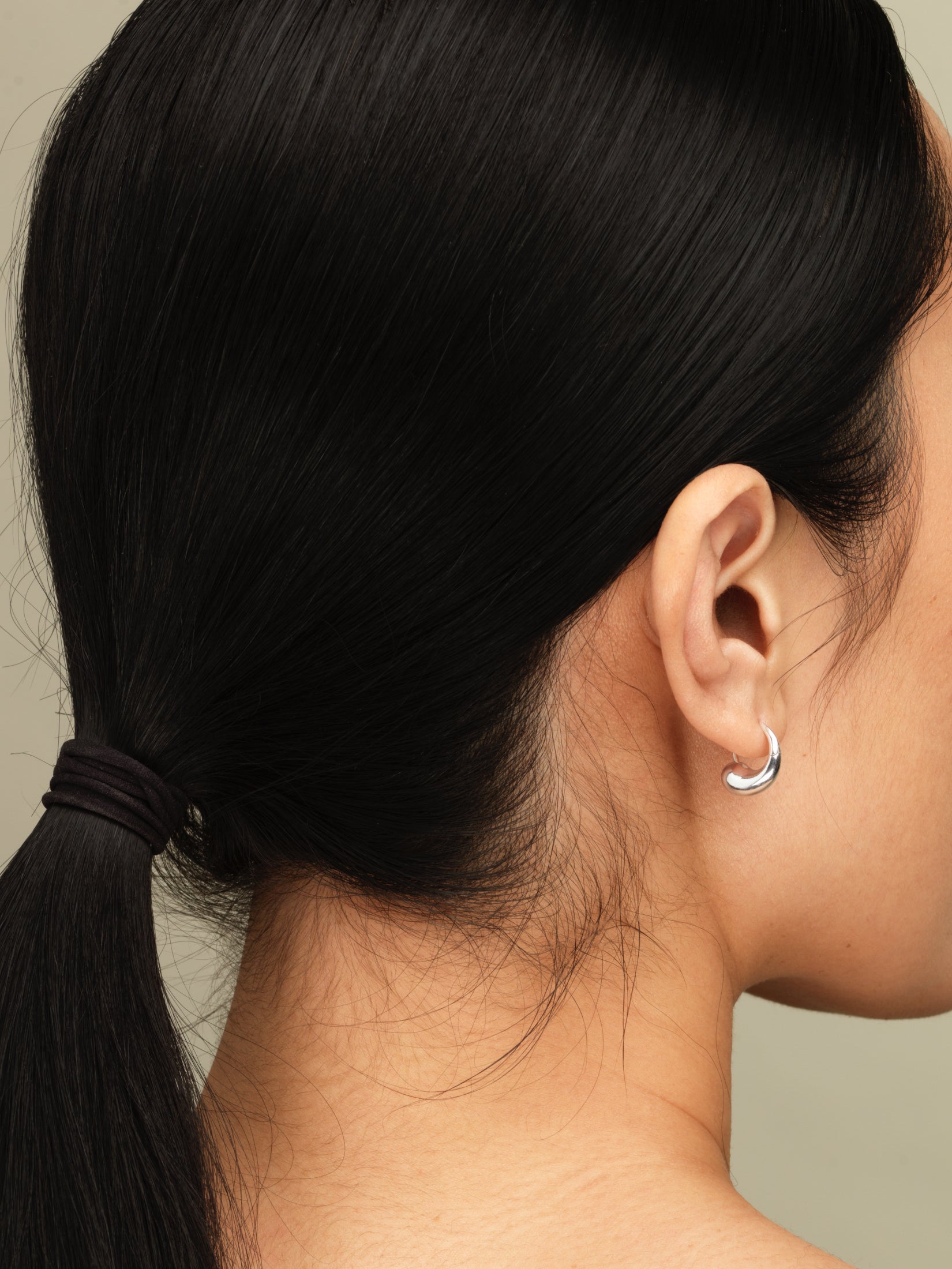 Enso III Hoops In Silver Sara Robertsson Jewellery