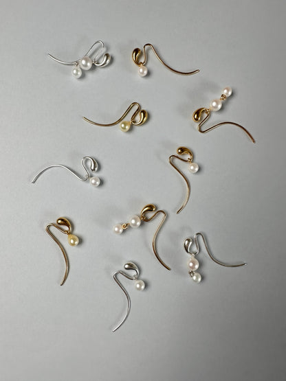 Pendant pearl earrings range by Sara Robertsson Jewellery