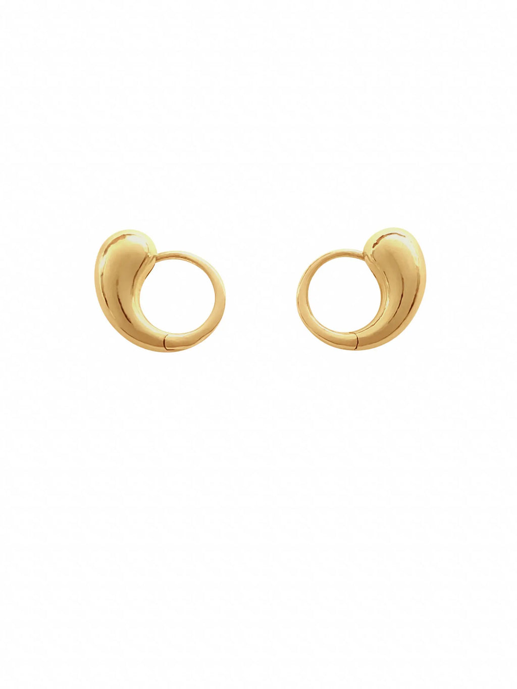 Closure III Hoops In Gold Vermeil Sara Robertsson Jewellery