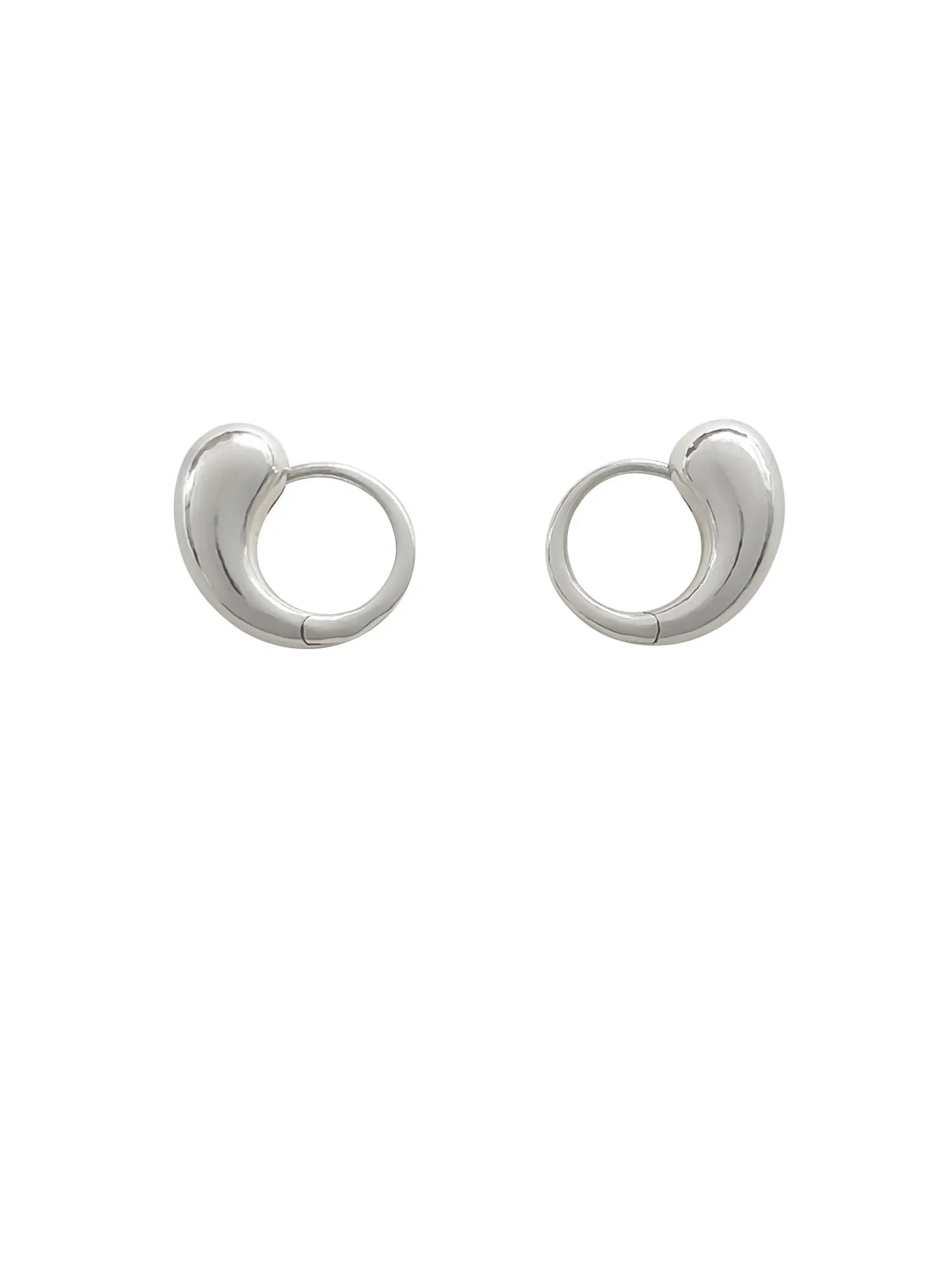 Closure III Hoops In Silver Sara Robertsson Jewellery
