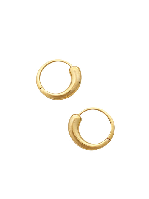 Closure II Hoops In Gold Vermeil Sara Robertsson Jewellery