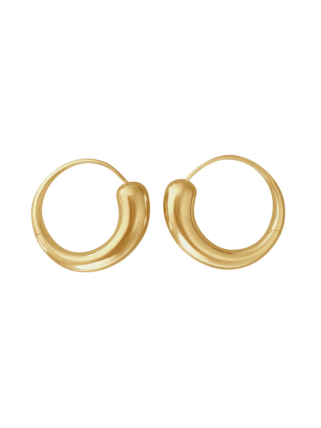 Closure Hoops In Gold Vermeil Sara Robertsson Jewellery
