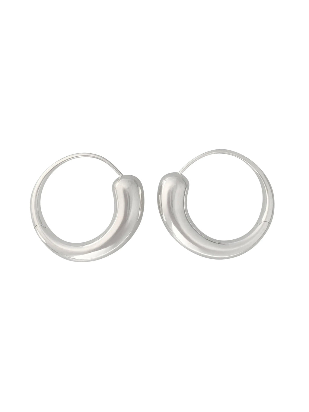 Closure Hoops In Silver Sara Robertsson Jewellery