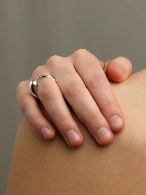 Closure Ring In Silver Sara Robertsson Jewellery