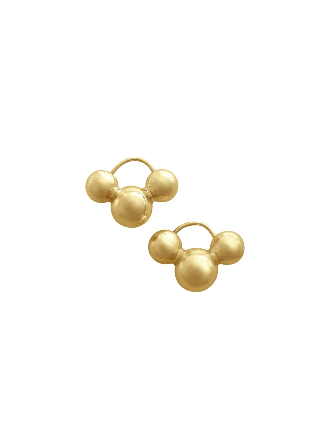 Cluster Earrings In Gold Vermeil Sara Robertsson Jewellery
