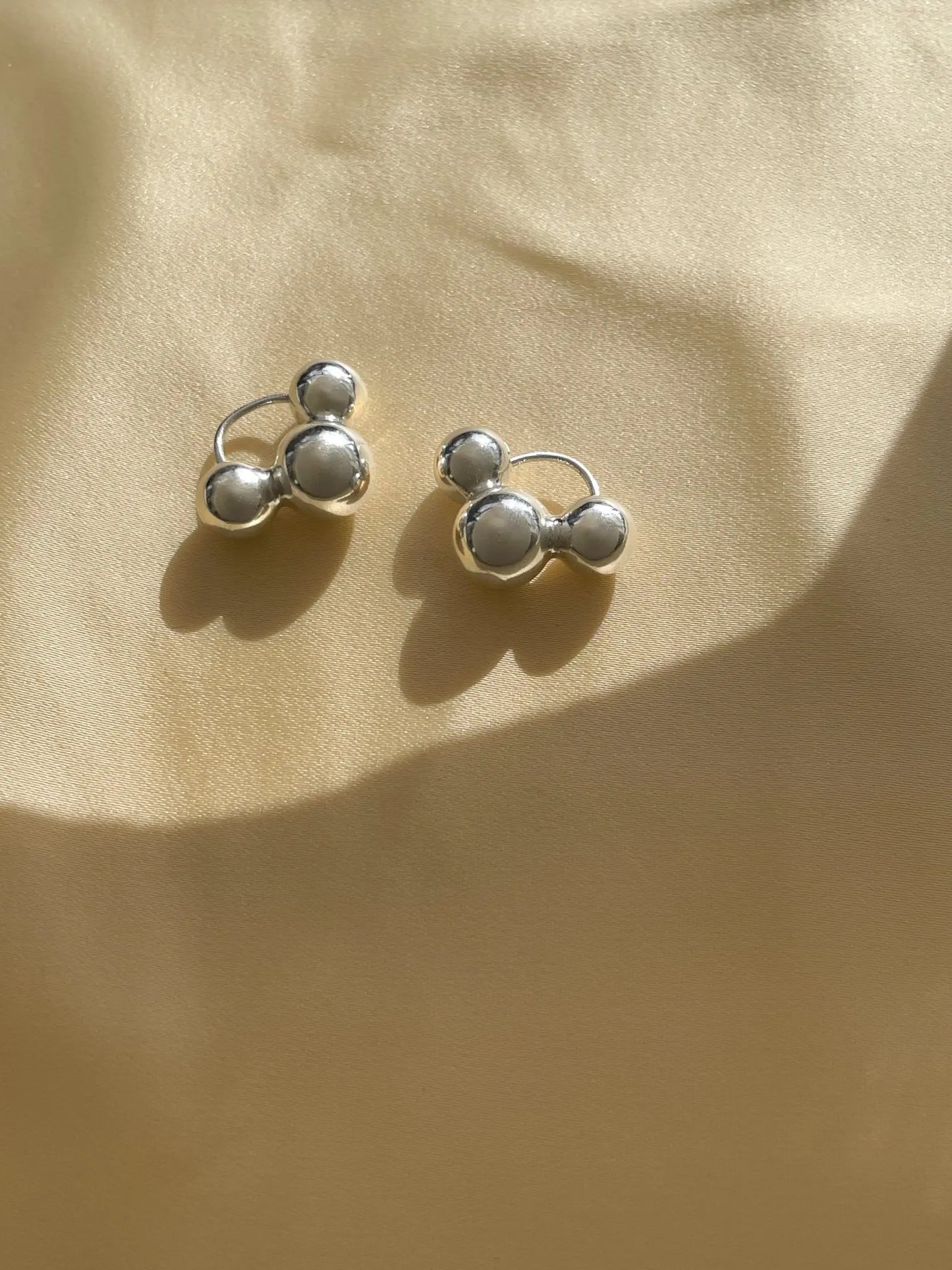 Cluster Earrings In Silver Sara Robertsson Jewellery