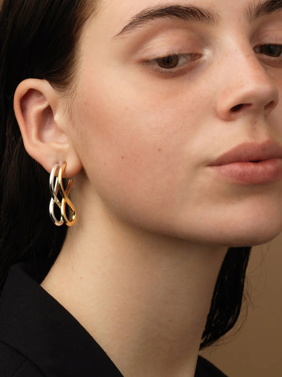 Shape I Earrings In Silver Sara Robertsson Jewellery