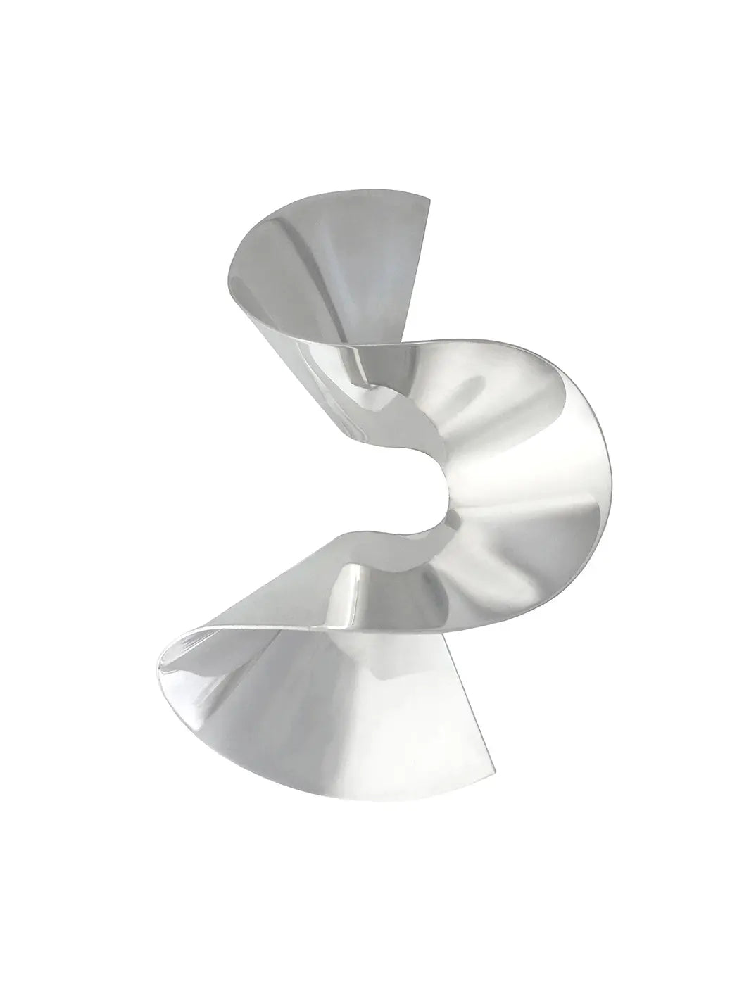 Flounce Single sculptural handmade Earring In Silver Sara Robertsson Jewellery