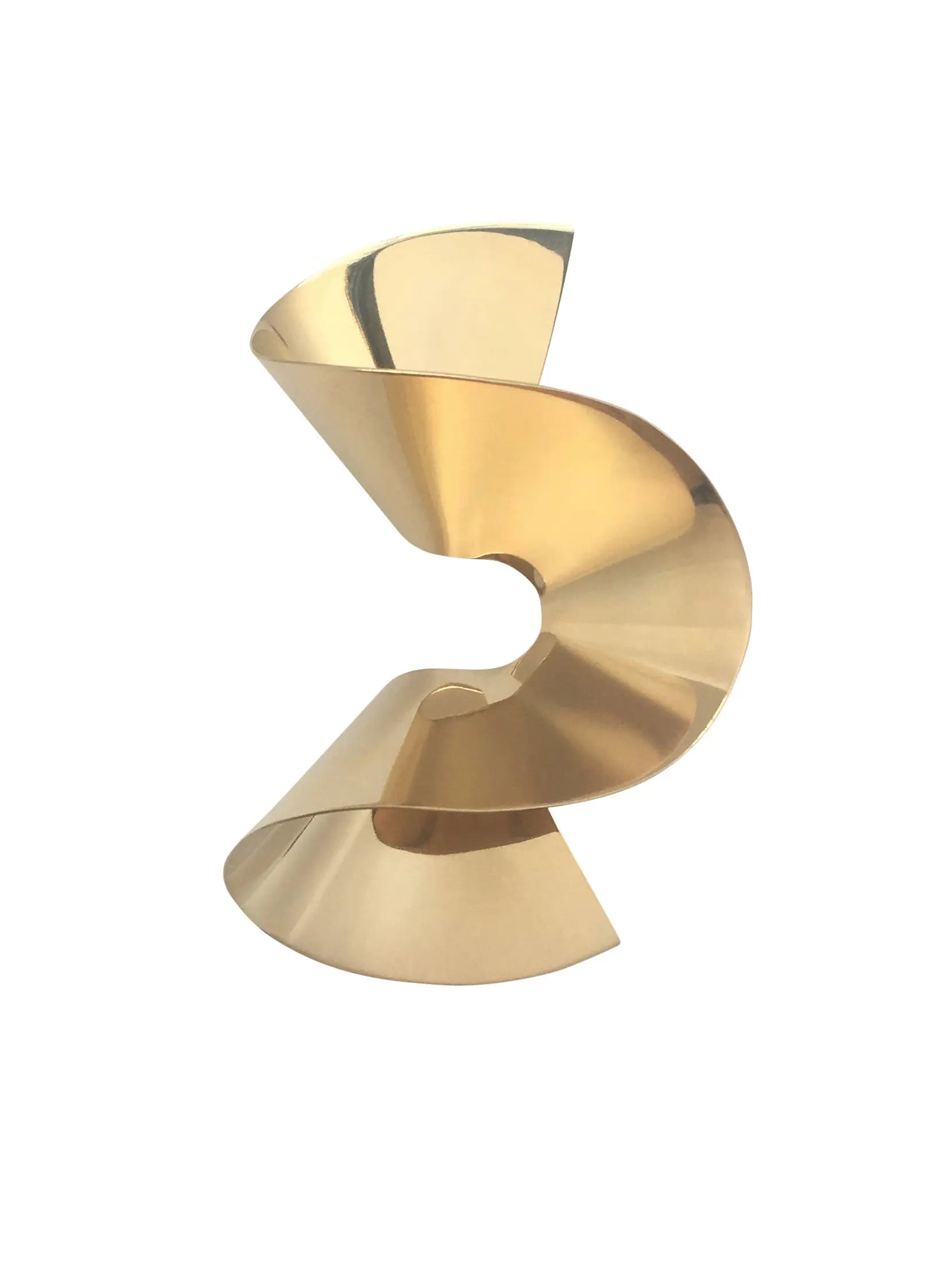 Flounce Single sculptural handmade Earring In Gold Vermeil Sara Robertsson Jewellery
