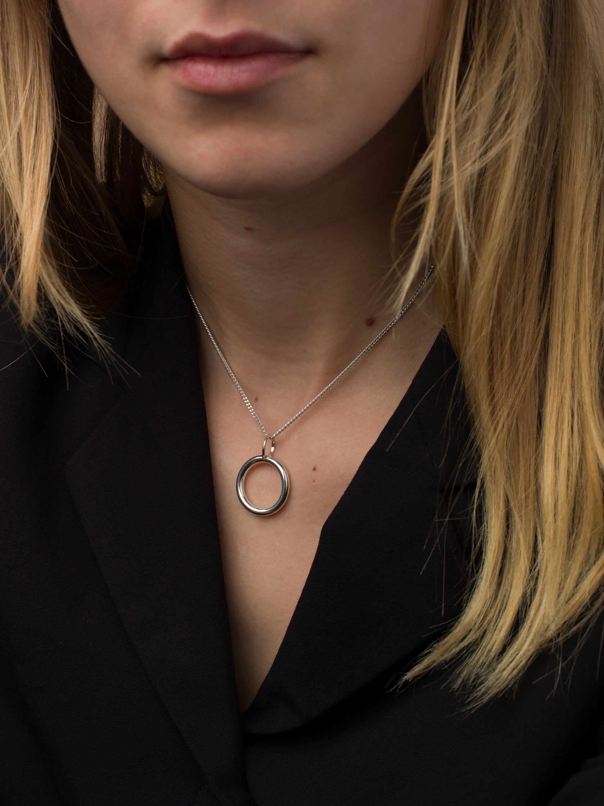 Pluto Necklace In Silver Sara Robertsson Jewellery