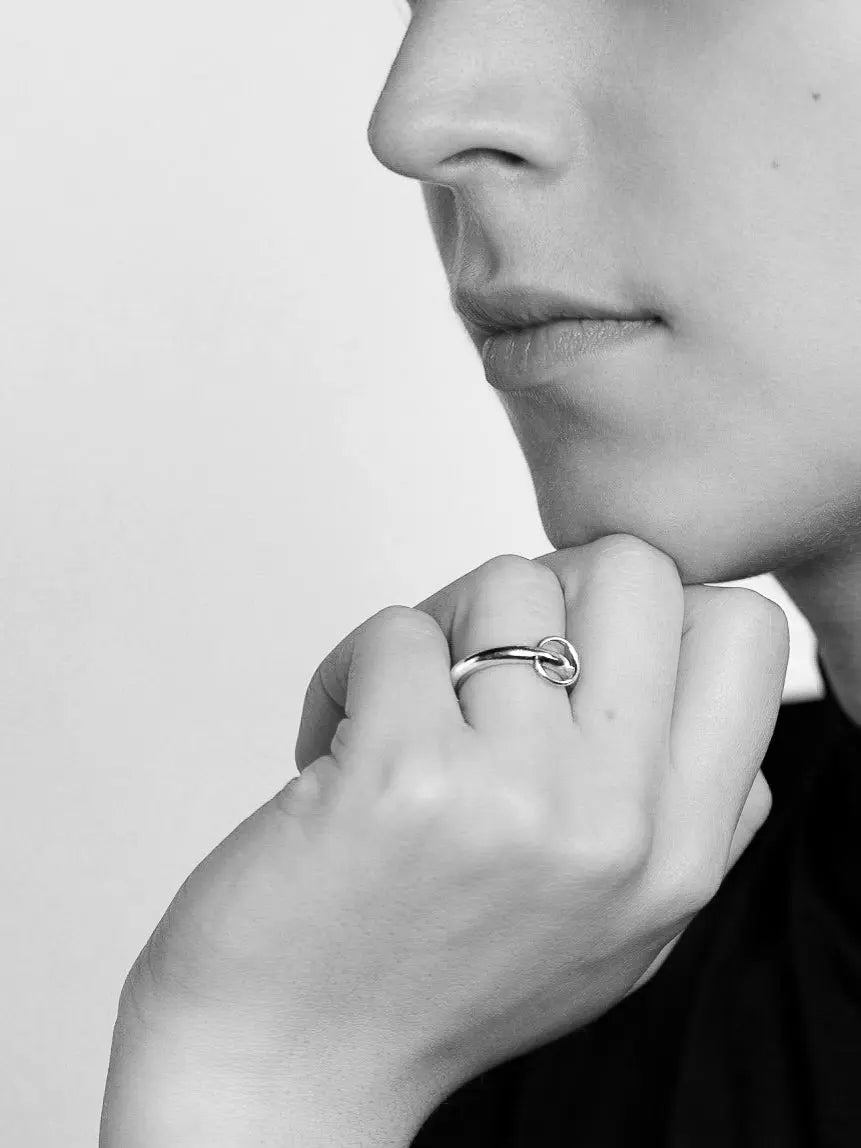 Pluto Ring In Silver Sara Robertsson Jewellery