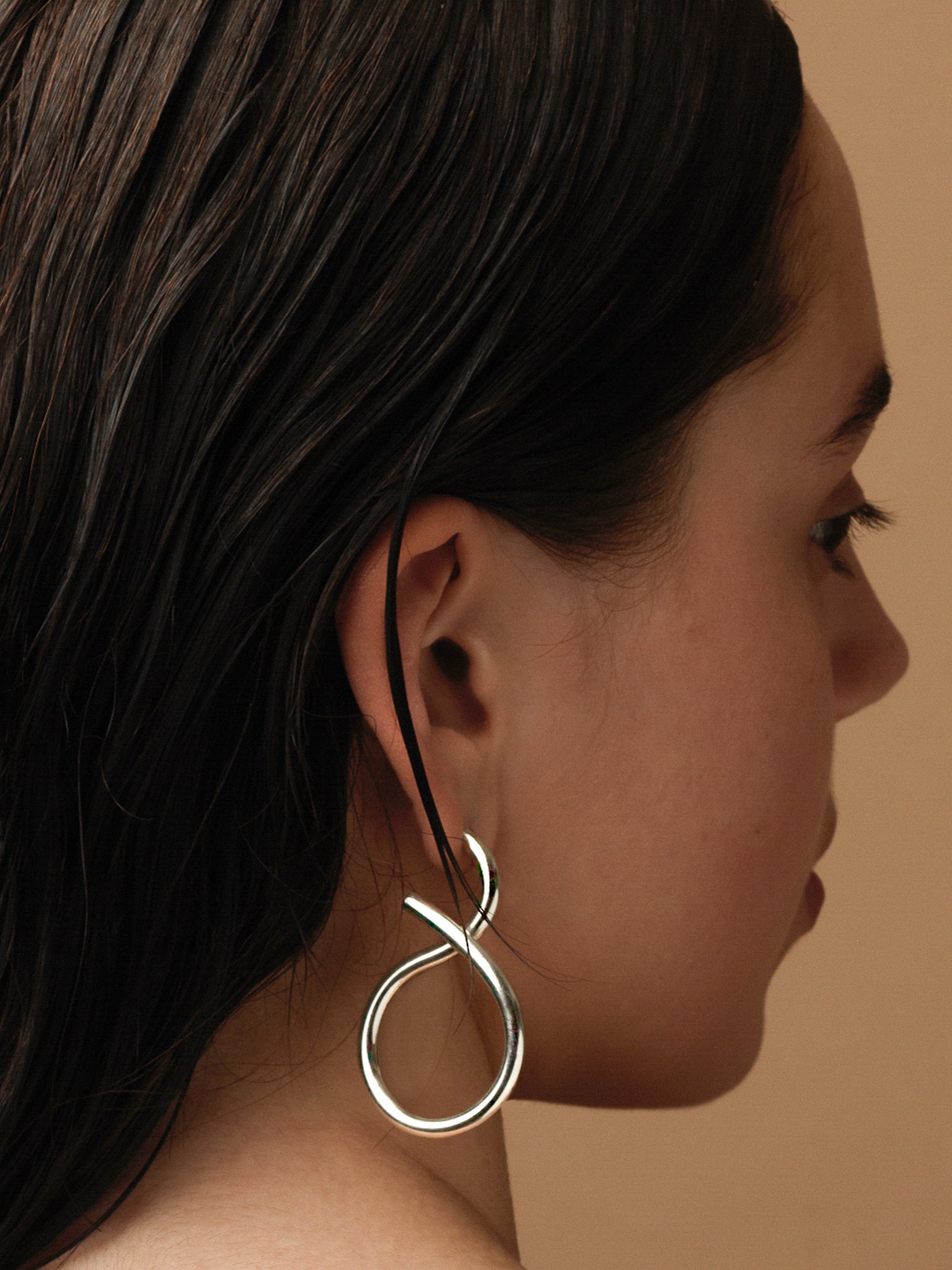 Shape II Earrings In Silver Sara Robertsson Jewellery