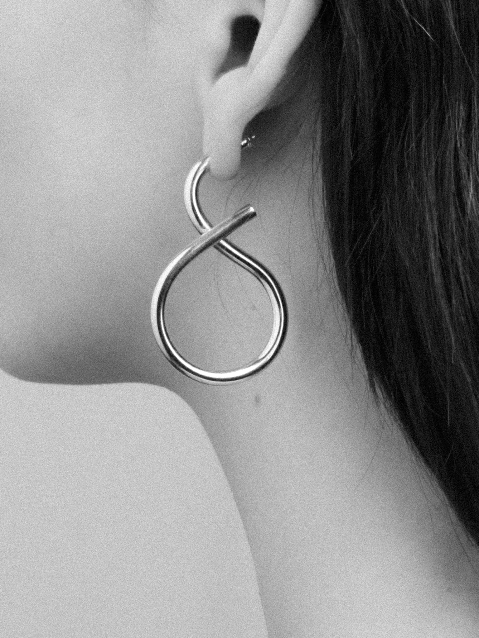 Shape II Earrings In Silver Sara Robertsson Jewellery