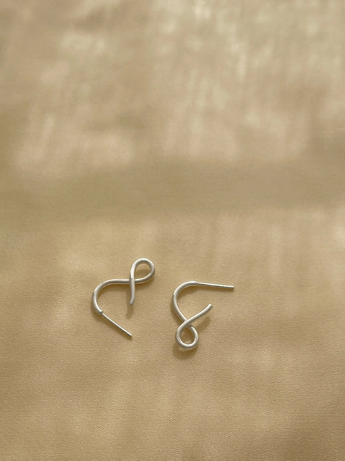 Shape I Small Earrings In Silver Sara Robertsson Jewellery