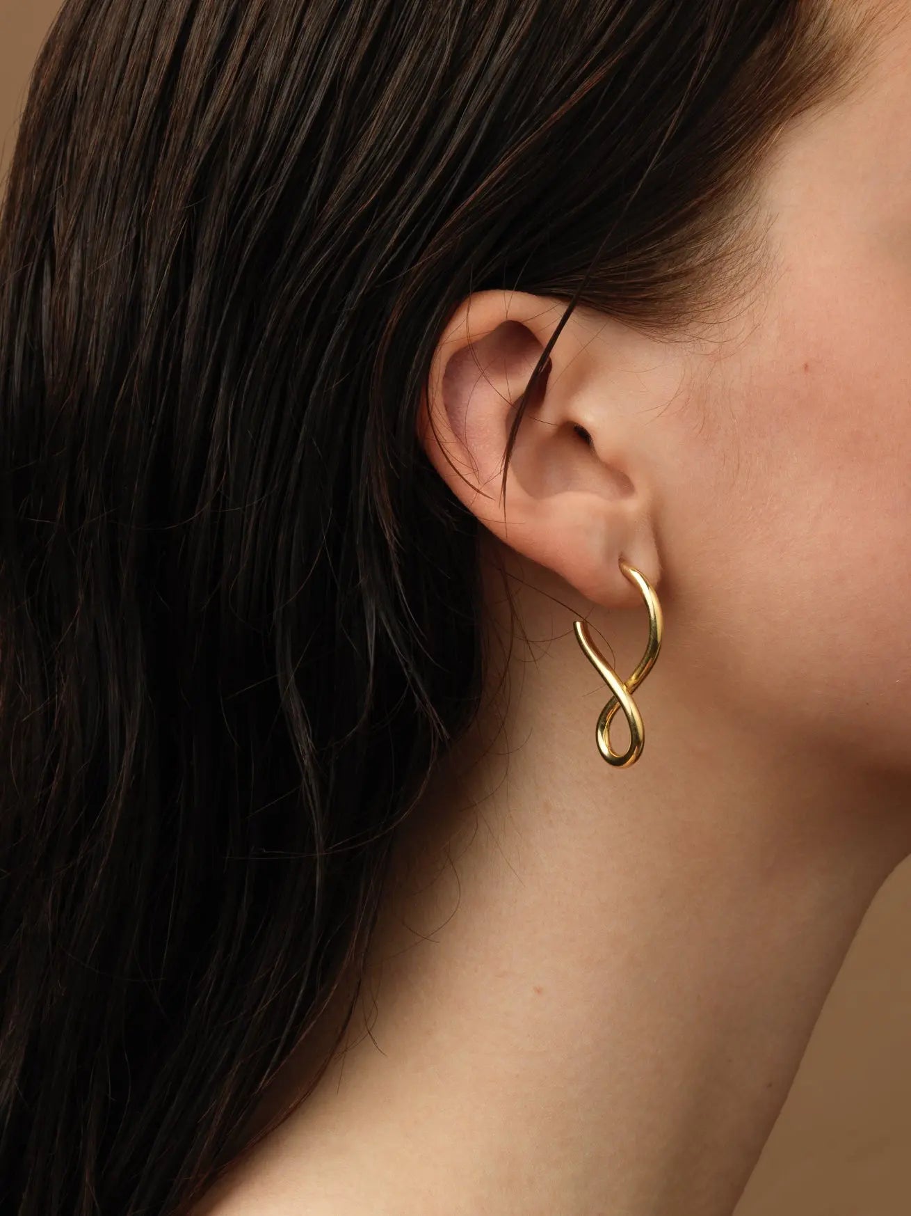 Shape I Earrings In Gold Vermeil Sara Robertsson Jewellery