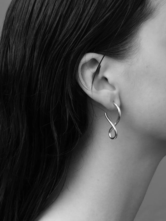 Shape I Earrings In Silver Sara Robertsson Jewellery