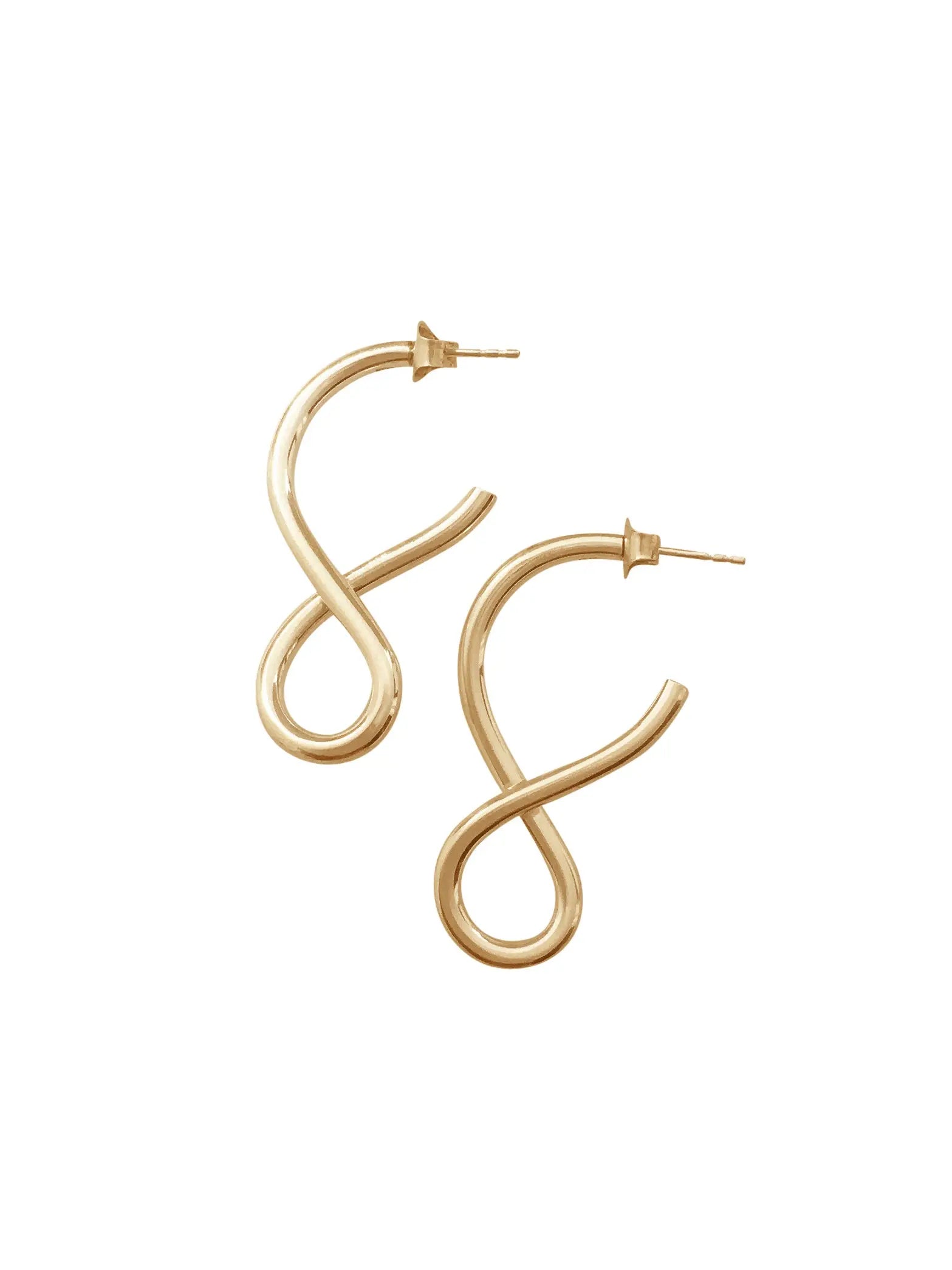 Shape I Earrings In Gold Vermeil Sara Robertsson Jewellery