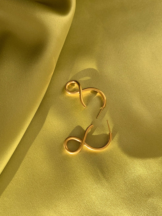 Shape I Earrings In Gold Vermeil Sara Robertsson Jewellery