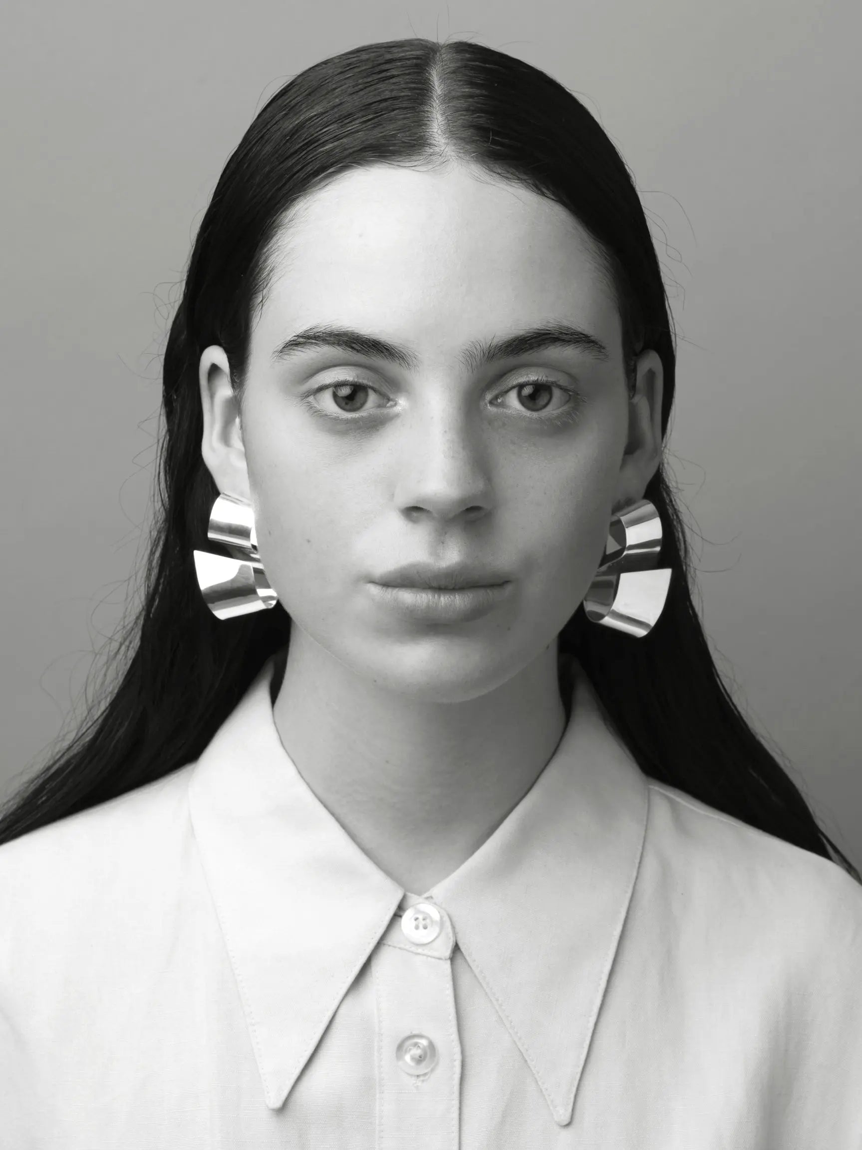 Slant Earrings In Silver Sara Robertsson Jewellery