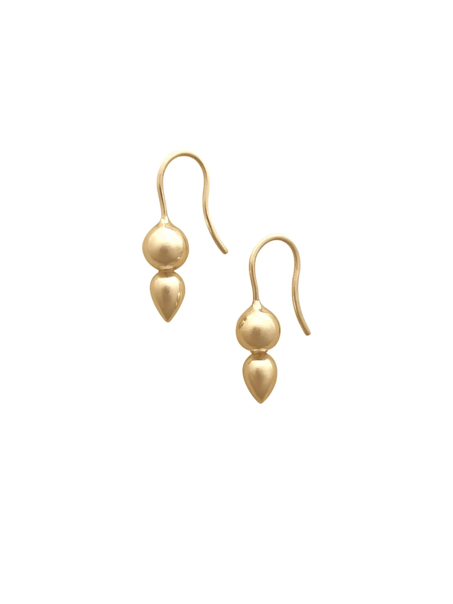 Spire Earrings In Gold Vermeil Sara Robertsson Jewellery