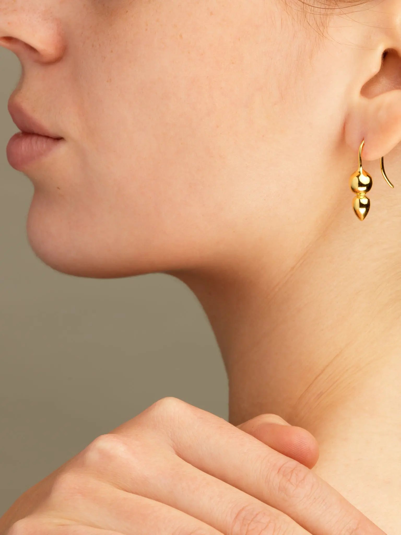 Spire Earrings In Gold Vermeil Sara Robertsson Jewellery