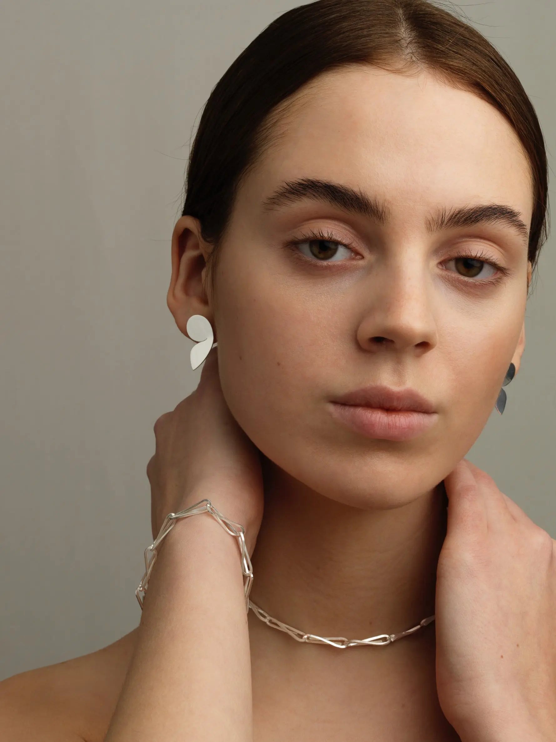 String Chain Bracelet In Silver Sara Robertsson Jewellery