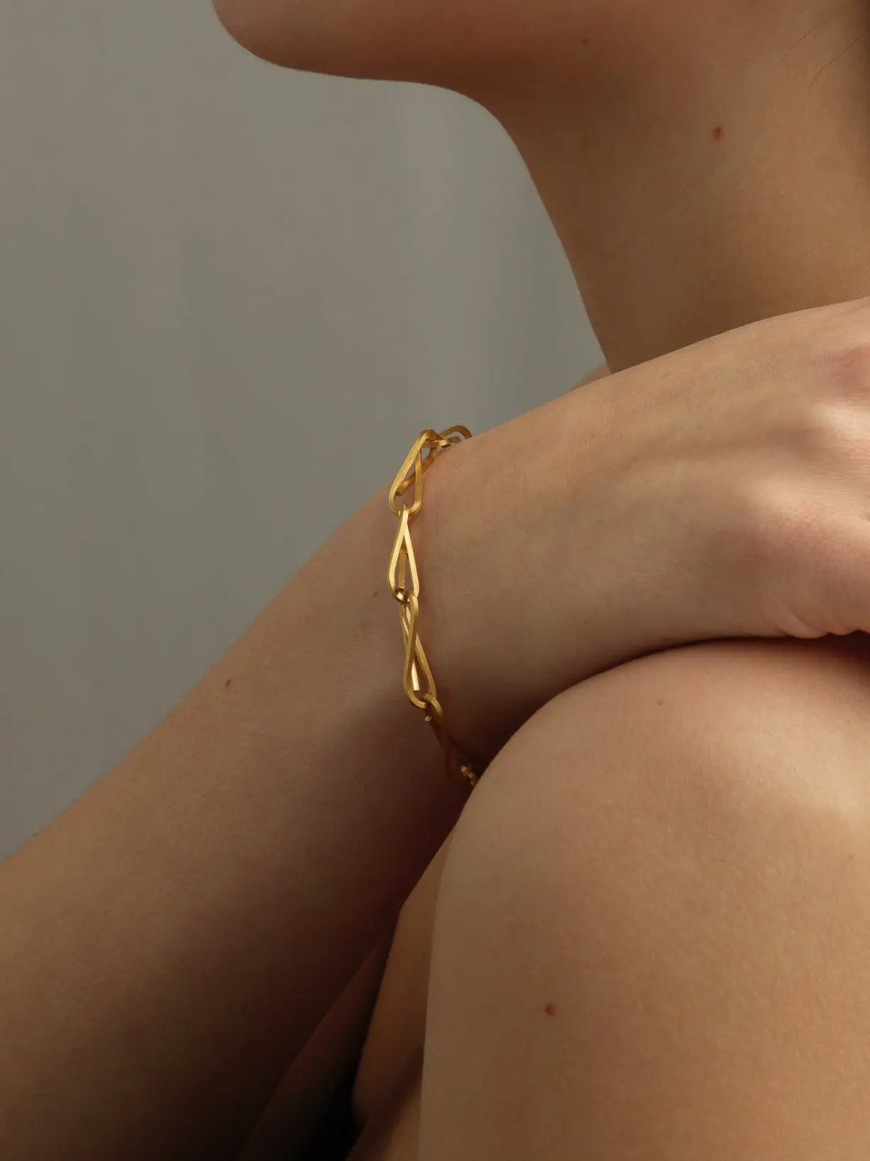 String Chain Bracelet In Gold Vermeil Sara Robertsson Jewellery