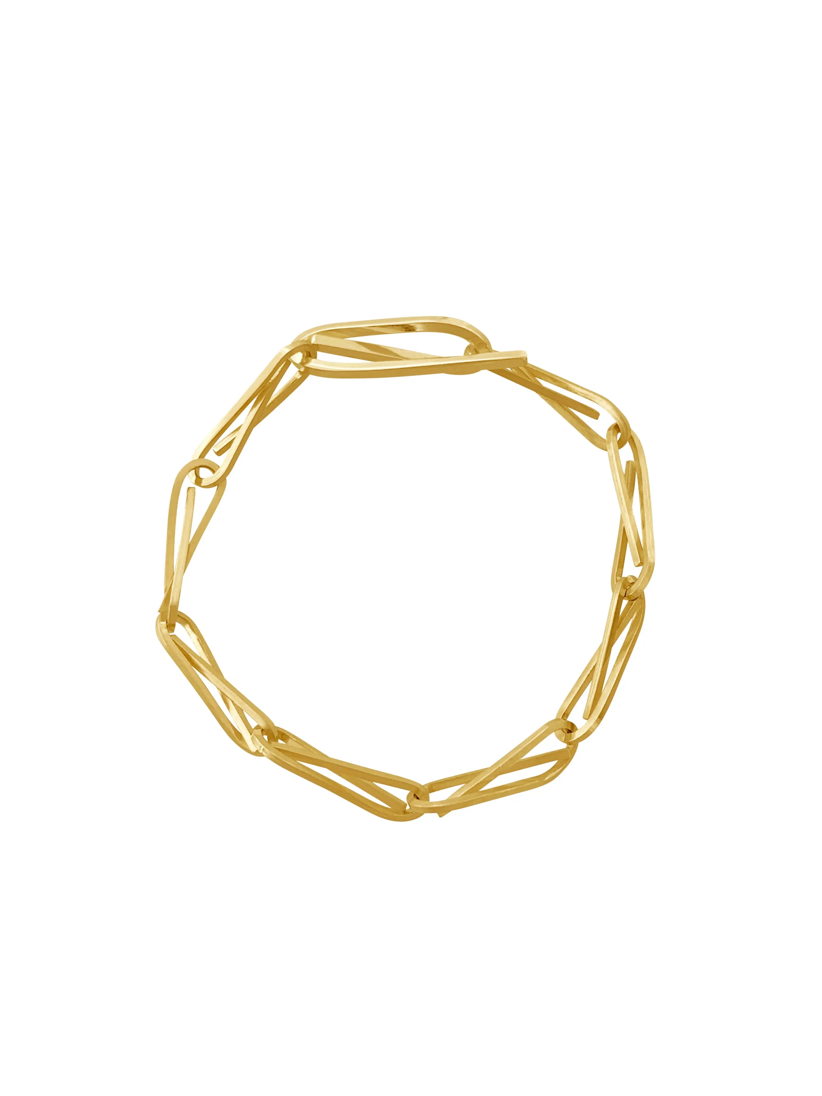 String Chain Bracelet In Gold Vermeil Sara Robertsson Jewellery