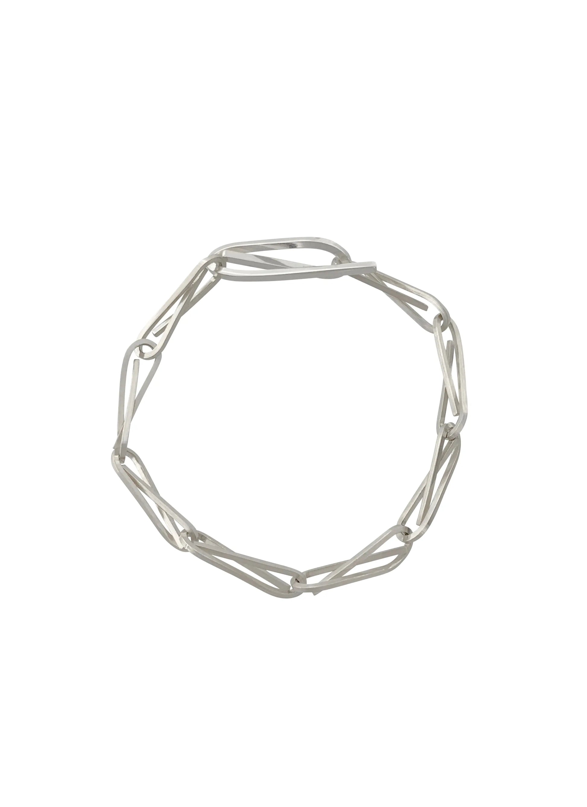 String Chain Bracelet In Silver Sara Robertsson Jewellery