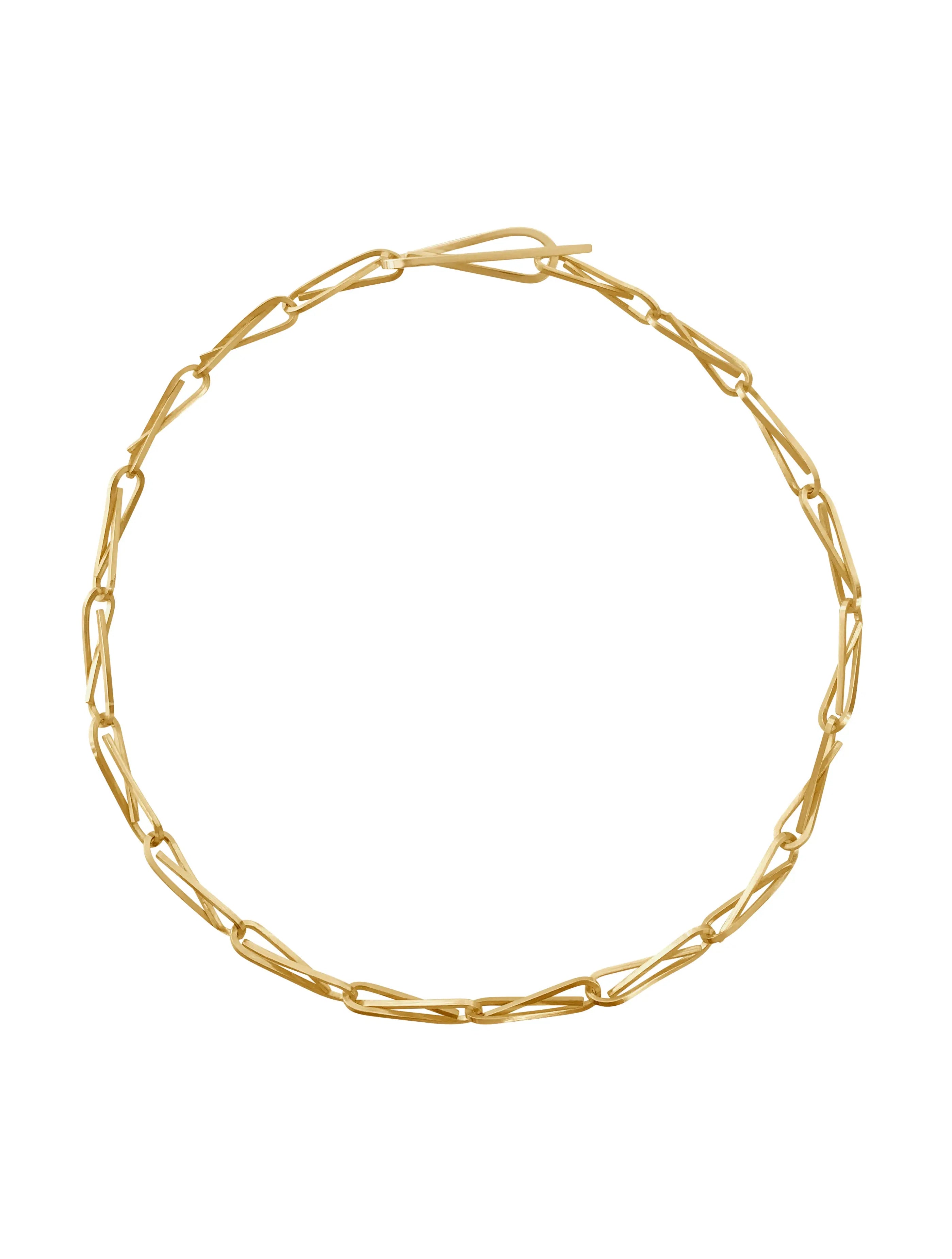 String Chain Necklace In Gold Vermeil Sara Robertsson Jewellery