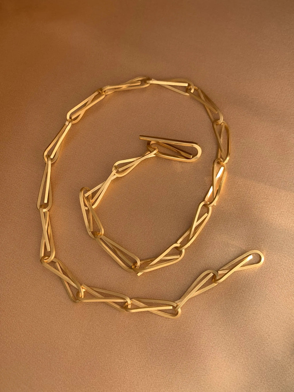 String Chain Necklace In Gold Vermeil Sara Robertsson Jewellery