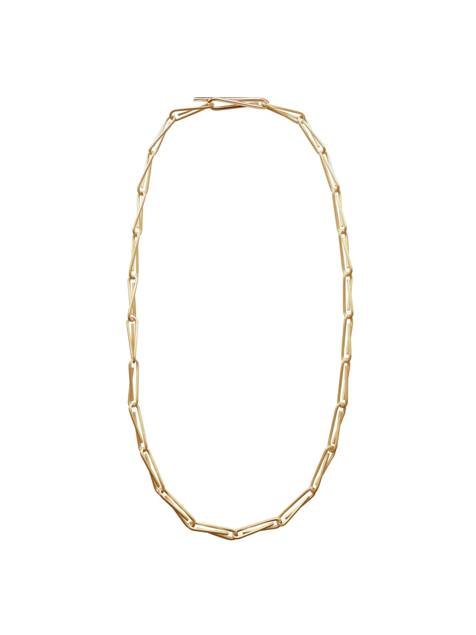 String Long Chain Necklace In Gold Vermeil Sara Robertsson Jewellery