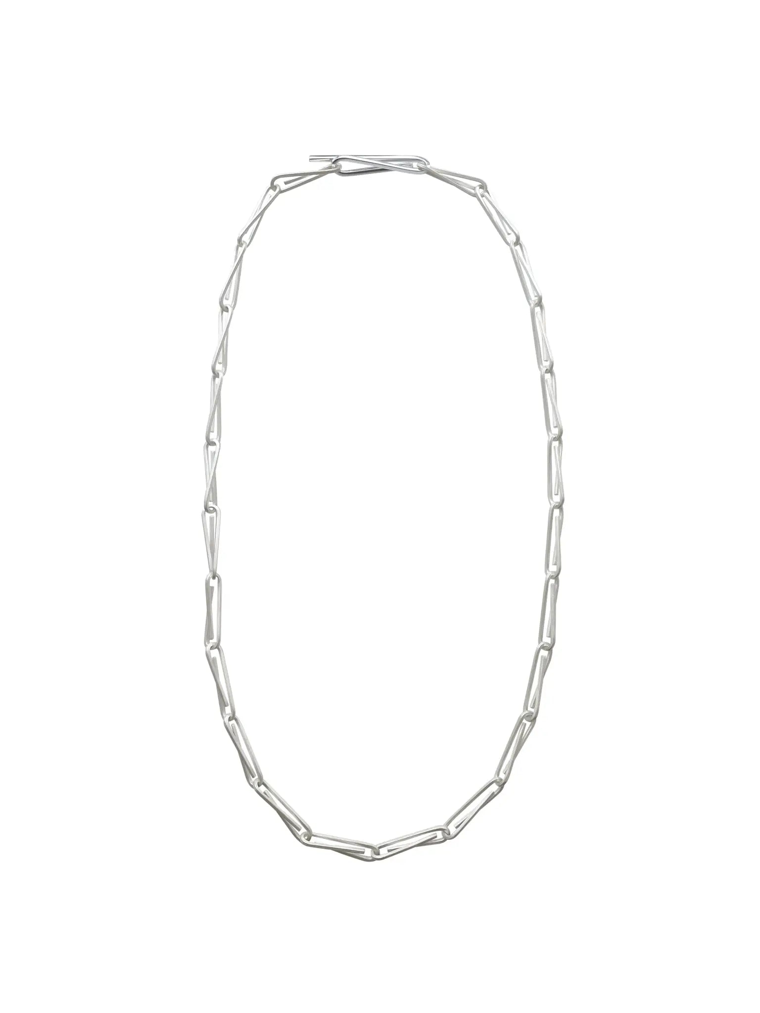 String Long Chain Necklace In Silver Sara Robertsson Jewellery