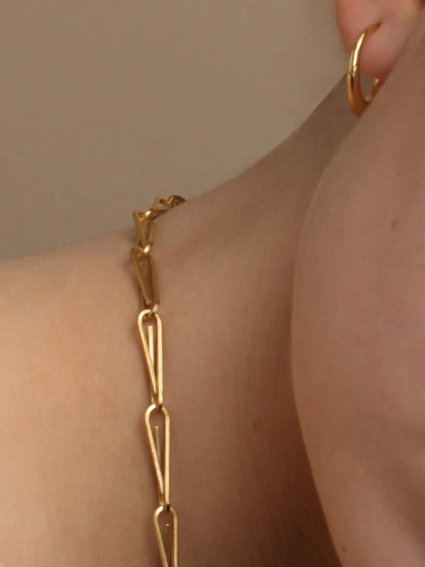 String Chain Necklace In Gold Vermeil Sara Robertsson Jewellery