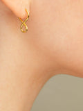 Shape I Small Earrings In Gold Vermeil Sara Robertsson Jewellery