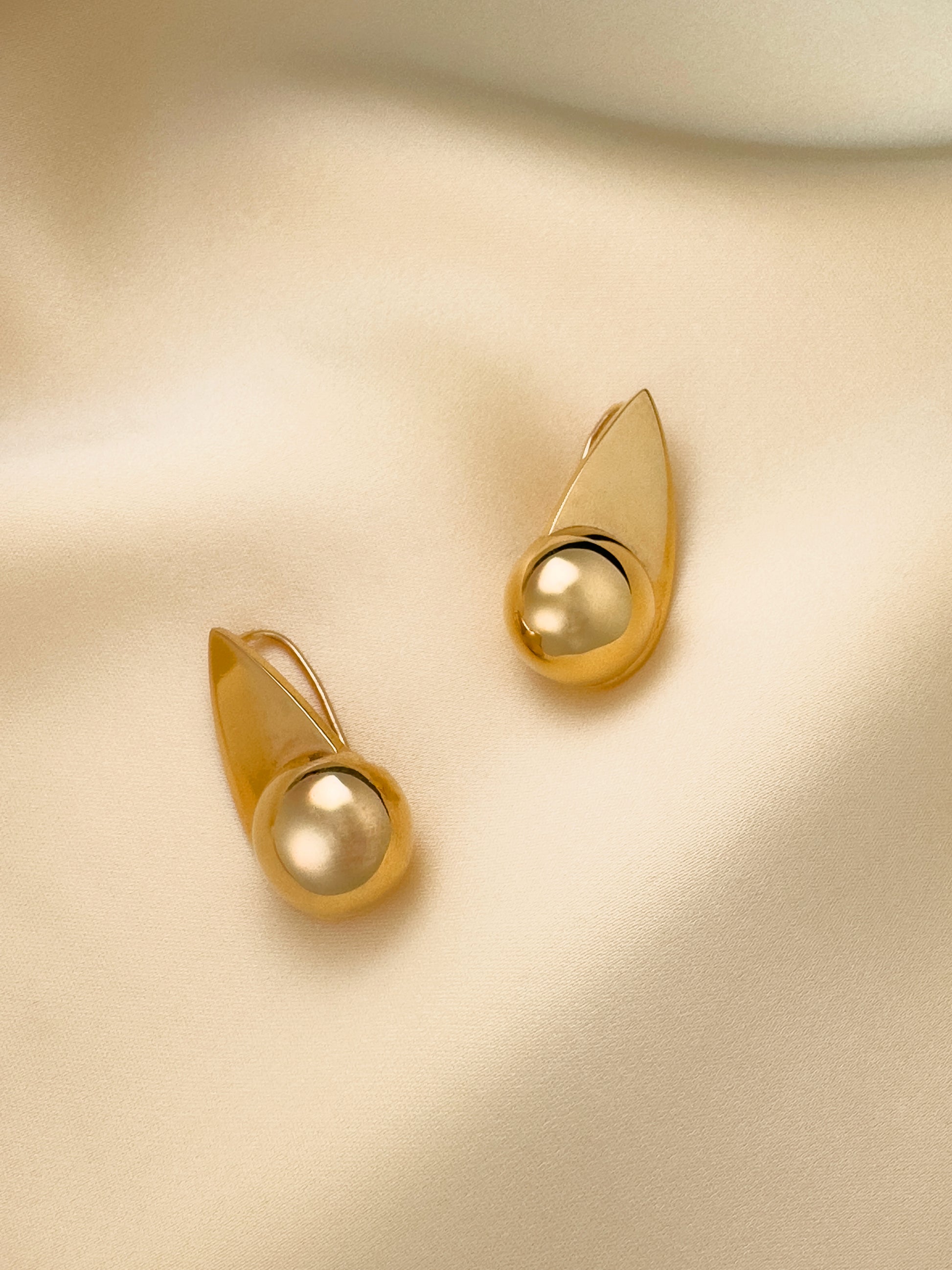Spring Earrings In Gold Vermeil Sara Robertsson Jewellery